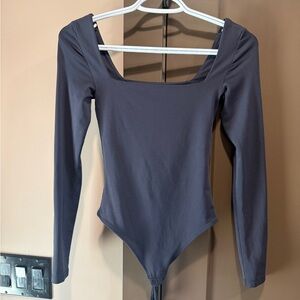 Babaton Contour Square-Neck Long-Sleeve Bodysuit